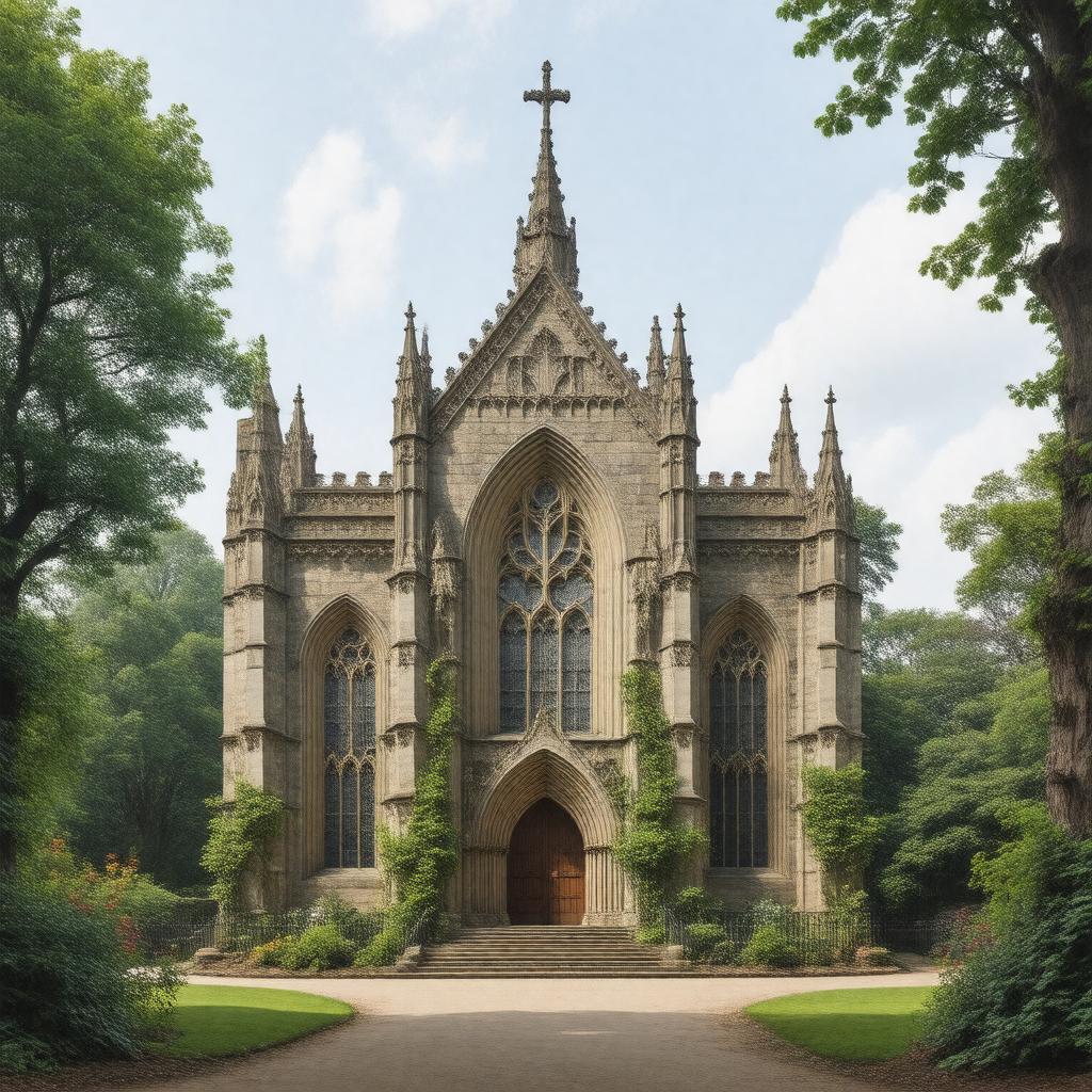 Click to view larger image AI-created image of An Apology for the Revival of Christian Architecture in England (1843)