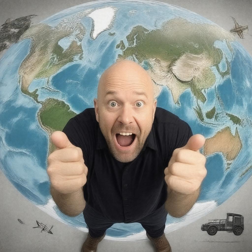 AI-created image of An Idiot Abroad