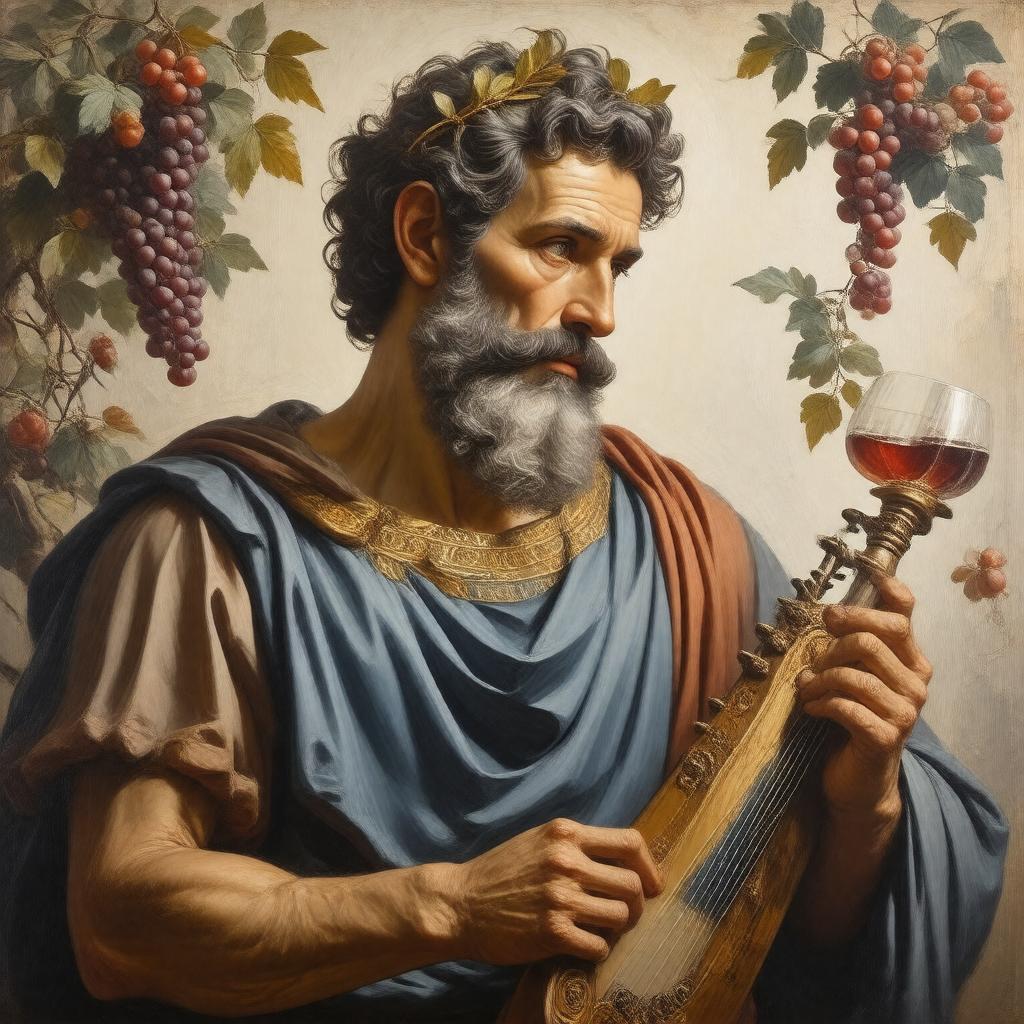 Click to view larger image AI-created image of Anacreon