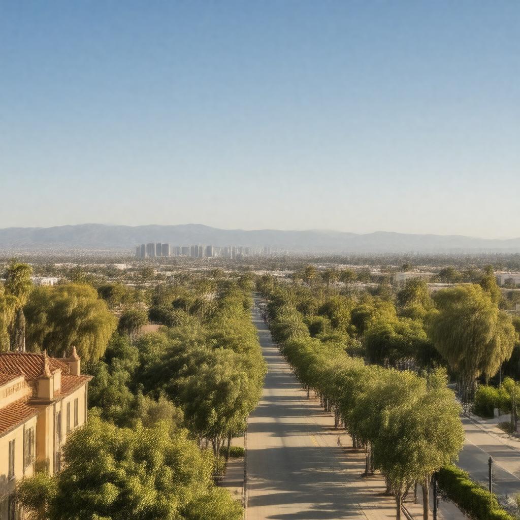 AI-created image of Anaheim, California, United States