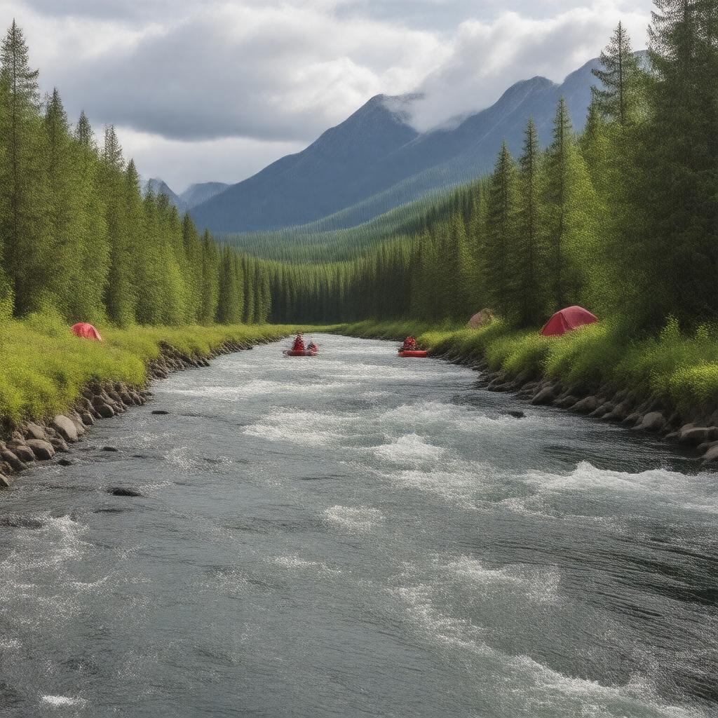 Click to view larger image AI-created image of Anchor River