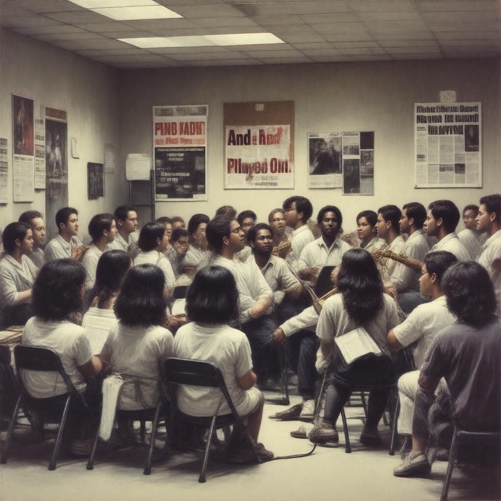 AI-created image of And the Band Played On