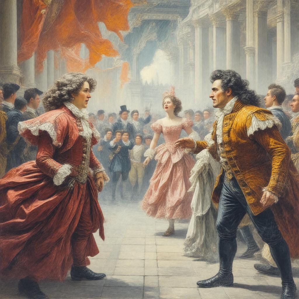 AI-created image of Andrea Chénier