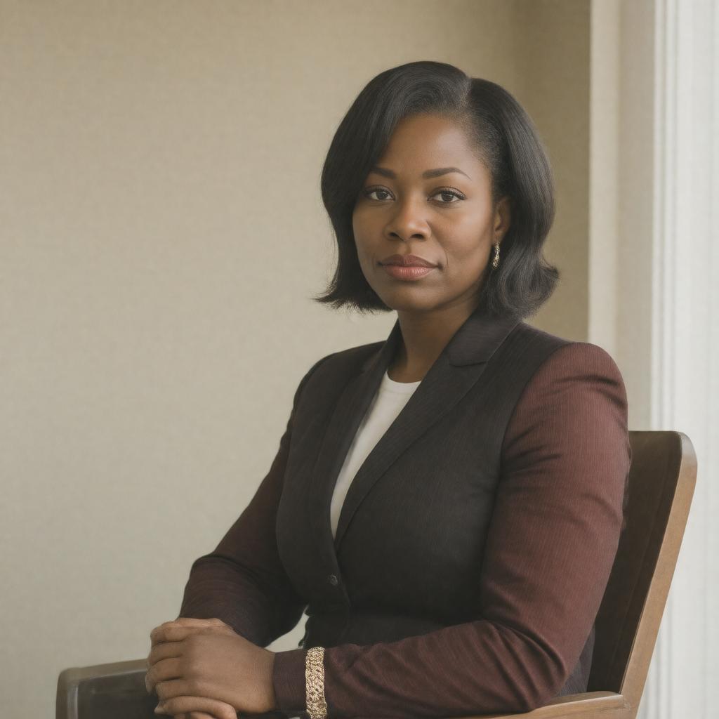 Click to view larger image AI-created image of Andrea Waters King