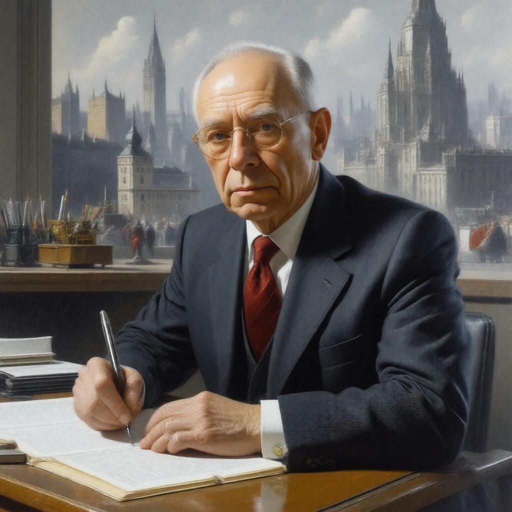 AI-created image of Andrei Sakharov