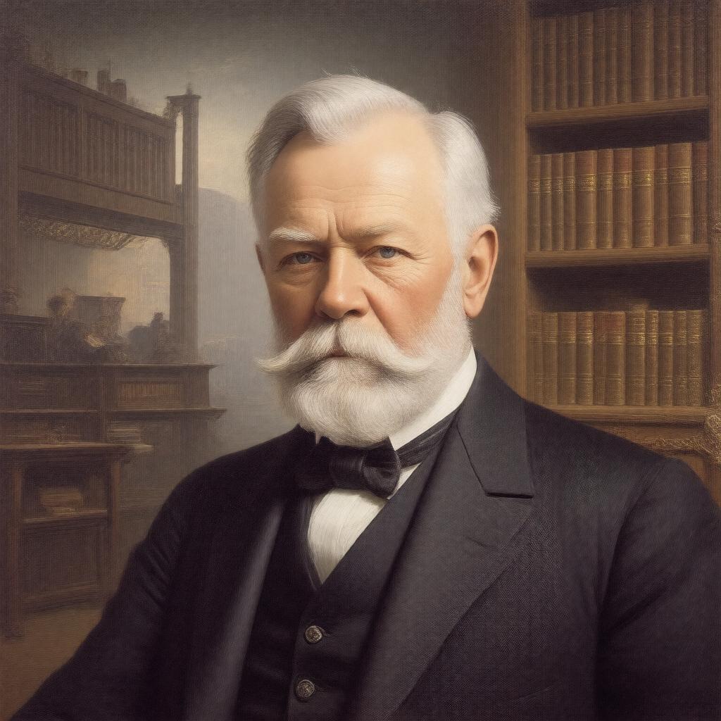 AI-created image of Andrew Carnegie