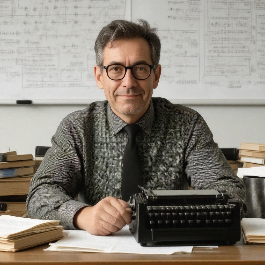 Click to view larger image AI-created image of Andrew Hodges