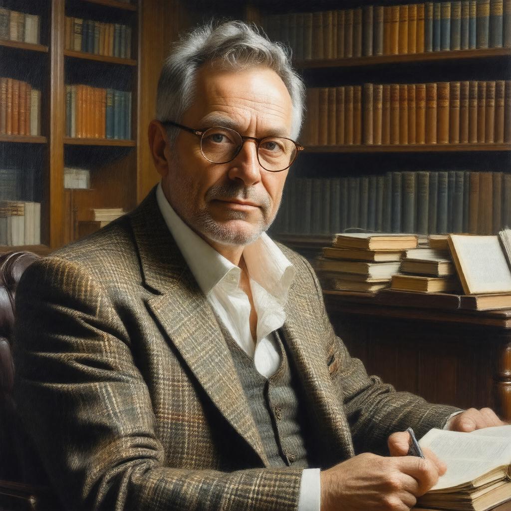 AI-created image of Andrew O'Hagan