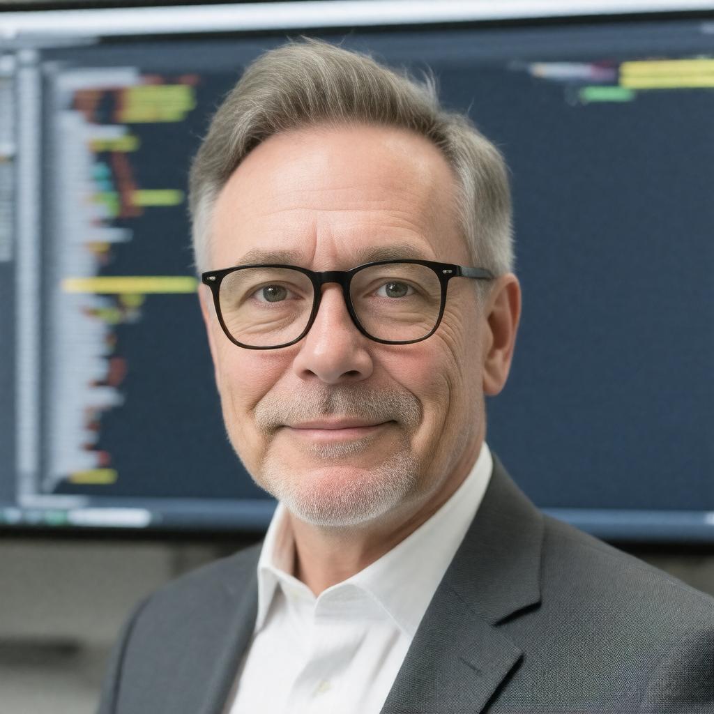 AI-created image of Andrew S. Tanenbaum