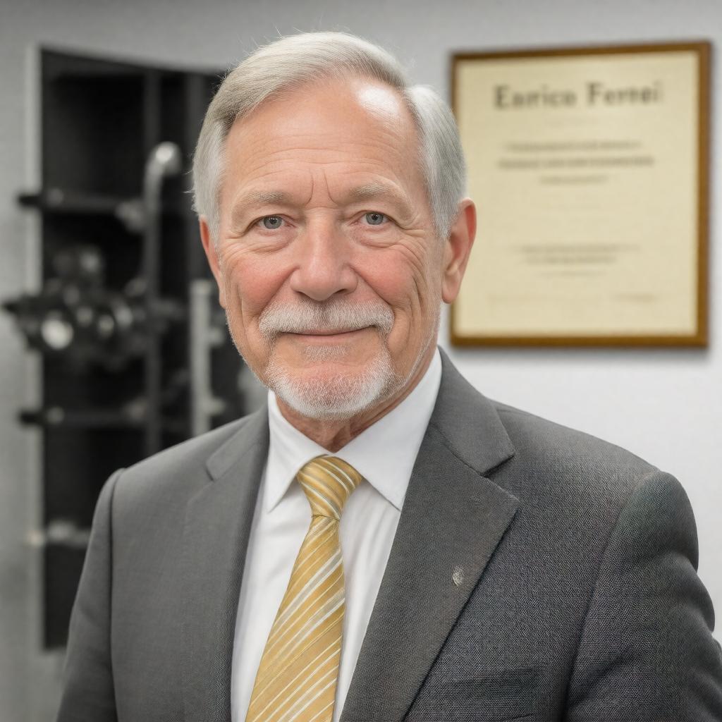 Click to view larger image AI-created image of Andrew Sessler