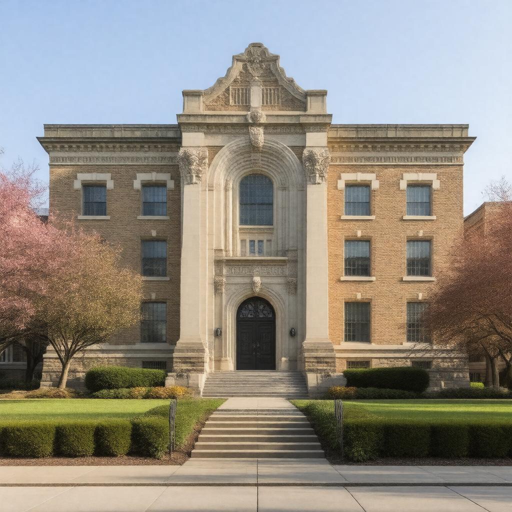 AI-created image of Andrews Hall