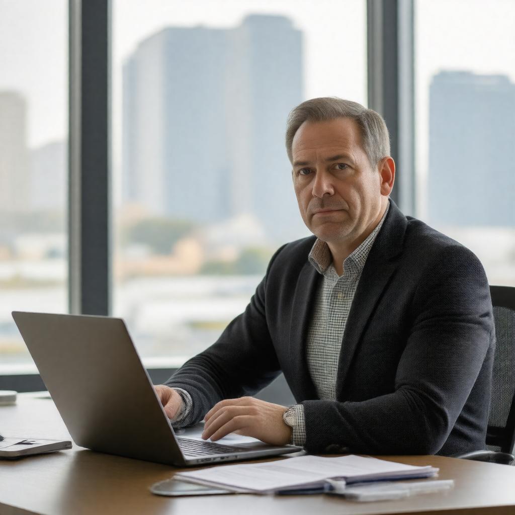 AI-created image of Andy Greenberg