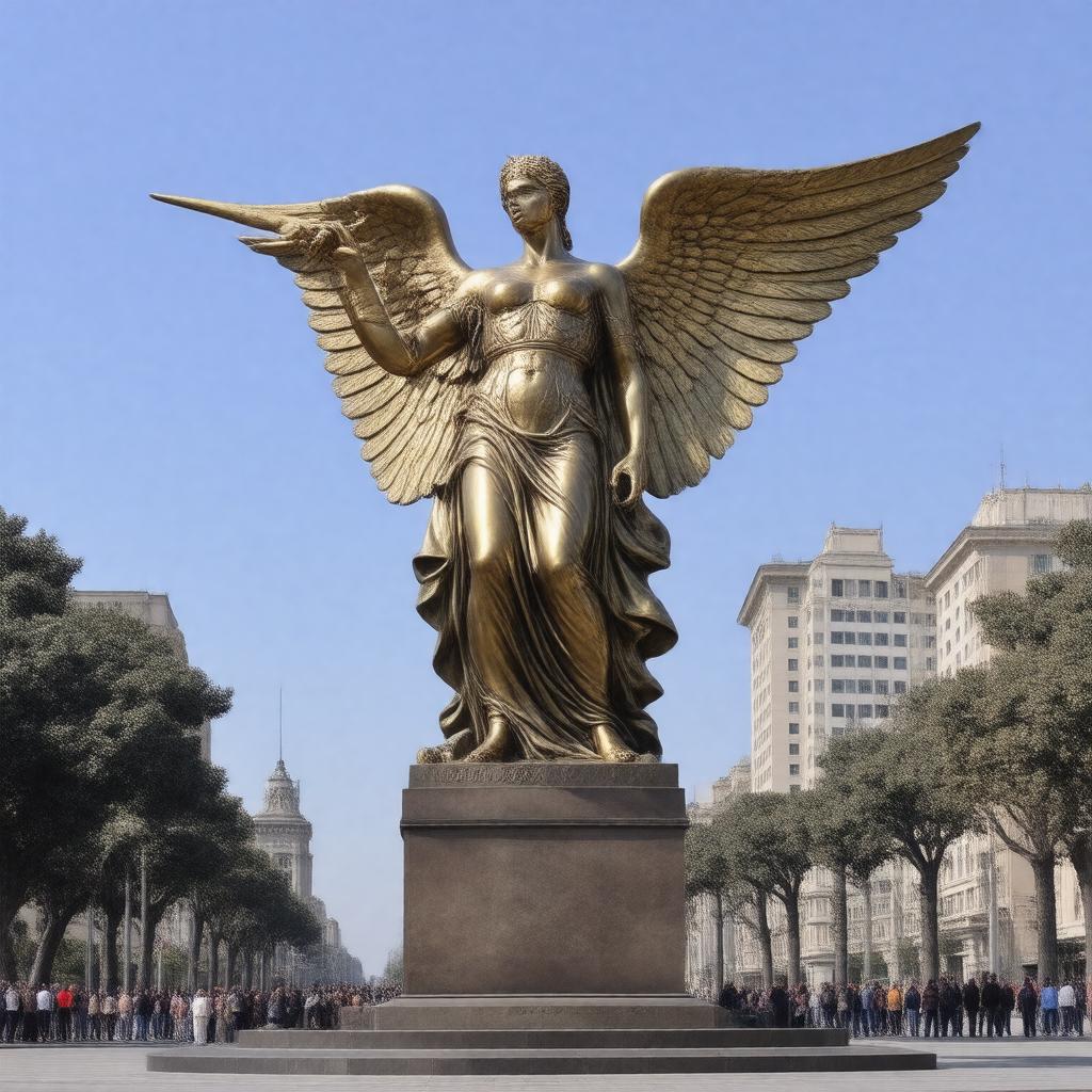 AI-created image of Angel of Independence