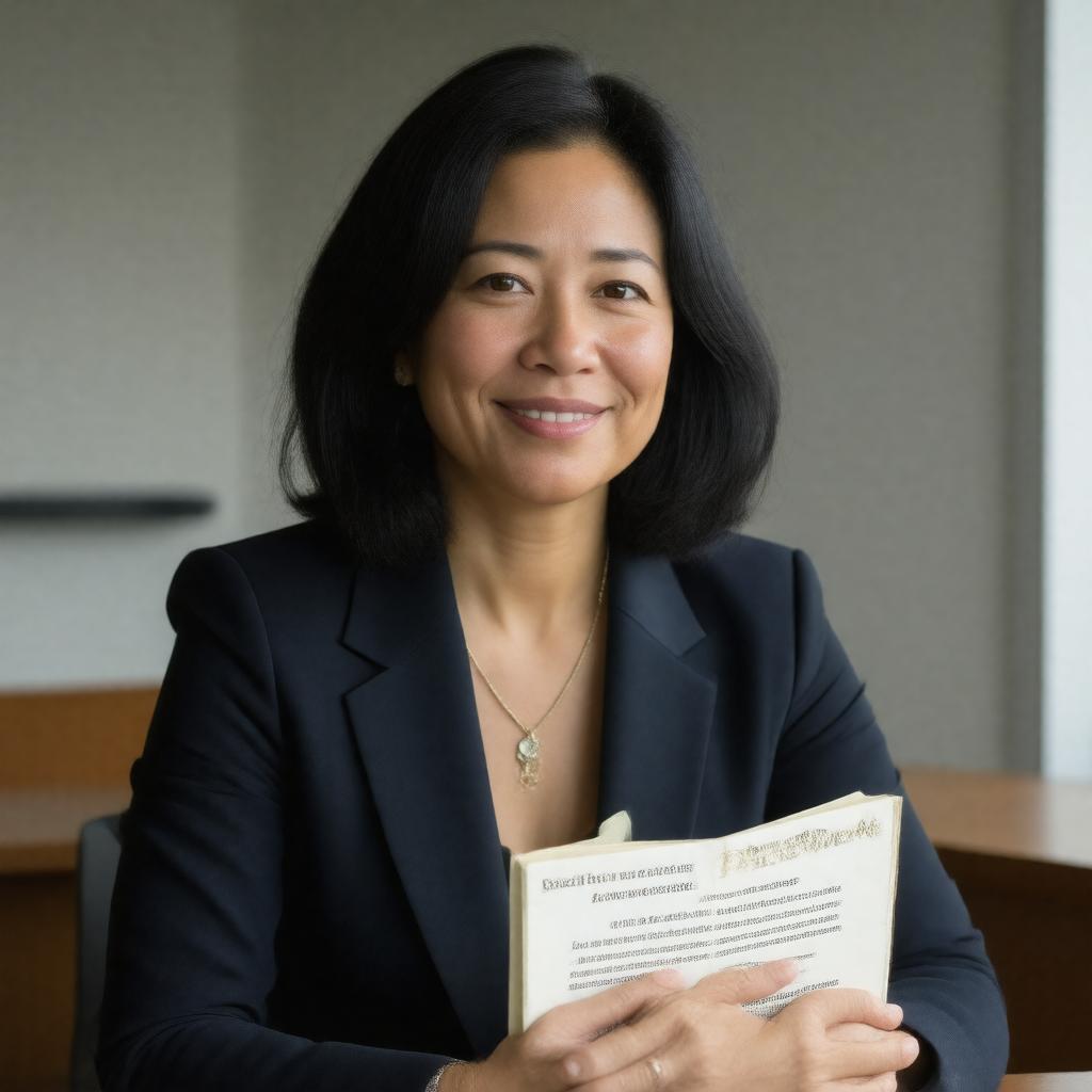 AI-created image of Angela Duckworth