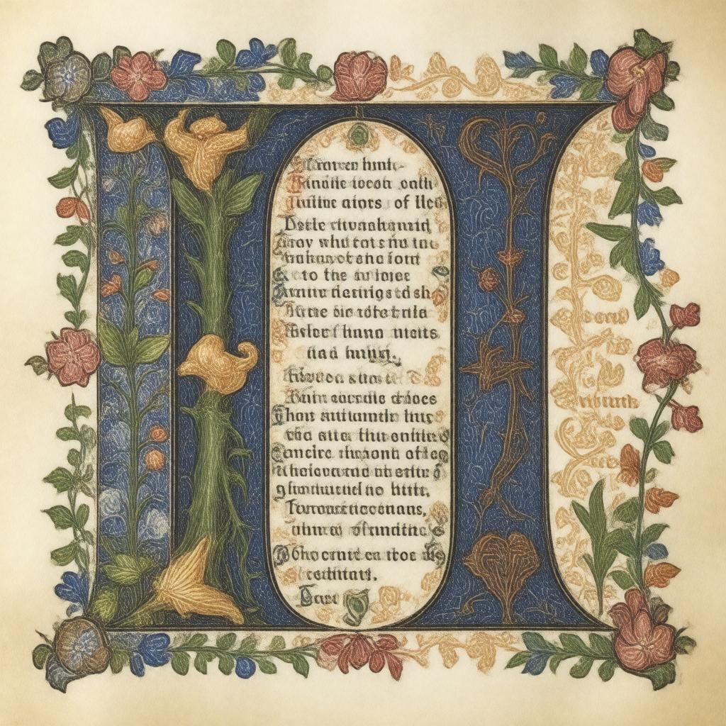 AI-created image of Anglo-Saxon poetry