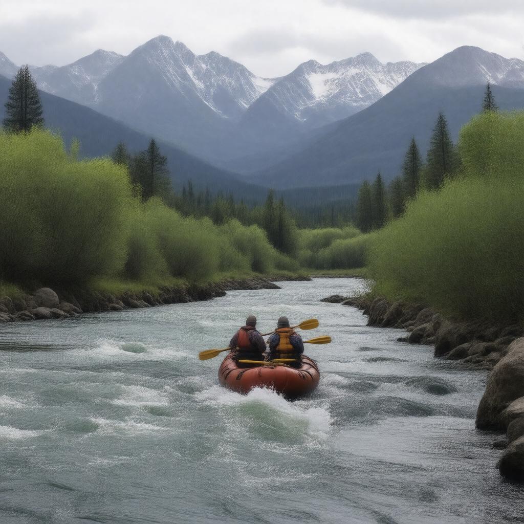 AI-created image of Aniak River