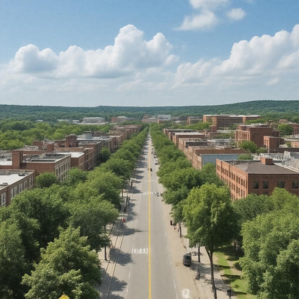 AI-created image of Ann Arbor, Michigan, United States