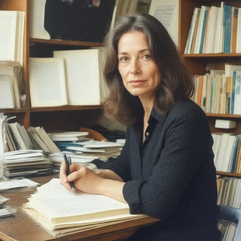 AI-created image of Ann Beattie