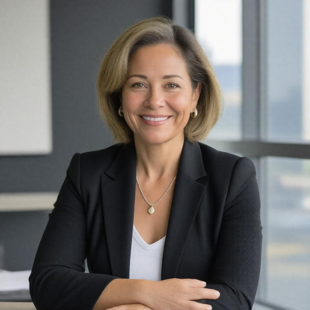 Click to view larger image AI-created image of Ann Huntress Lamont