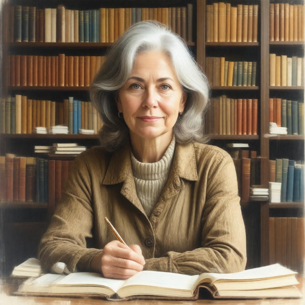 AI-created image of Ann Patchett