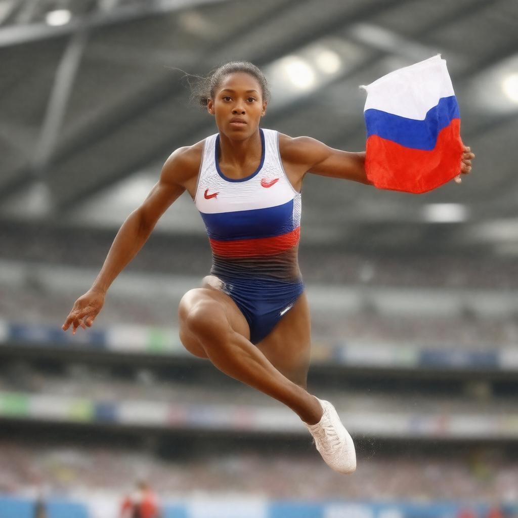 AI-created image of Anna Chicherova