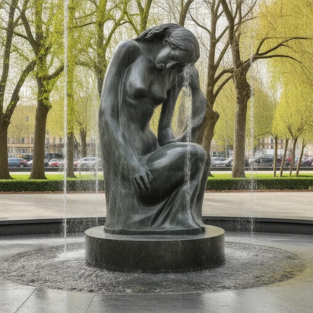 AI-created image of Anna Livia Monument