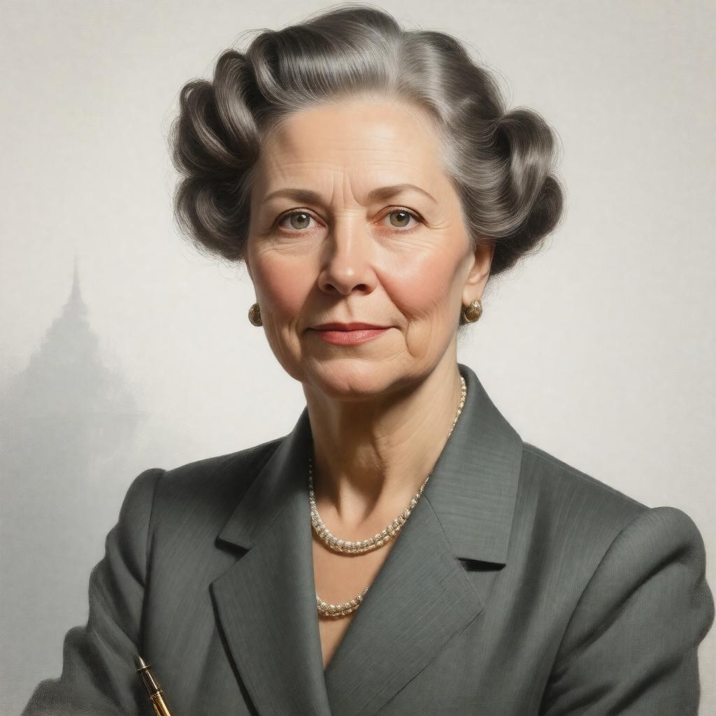 AI-created image of Anna Roosevelt Halsted