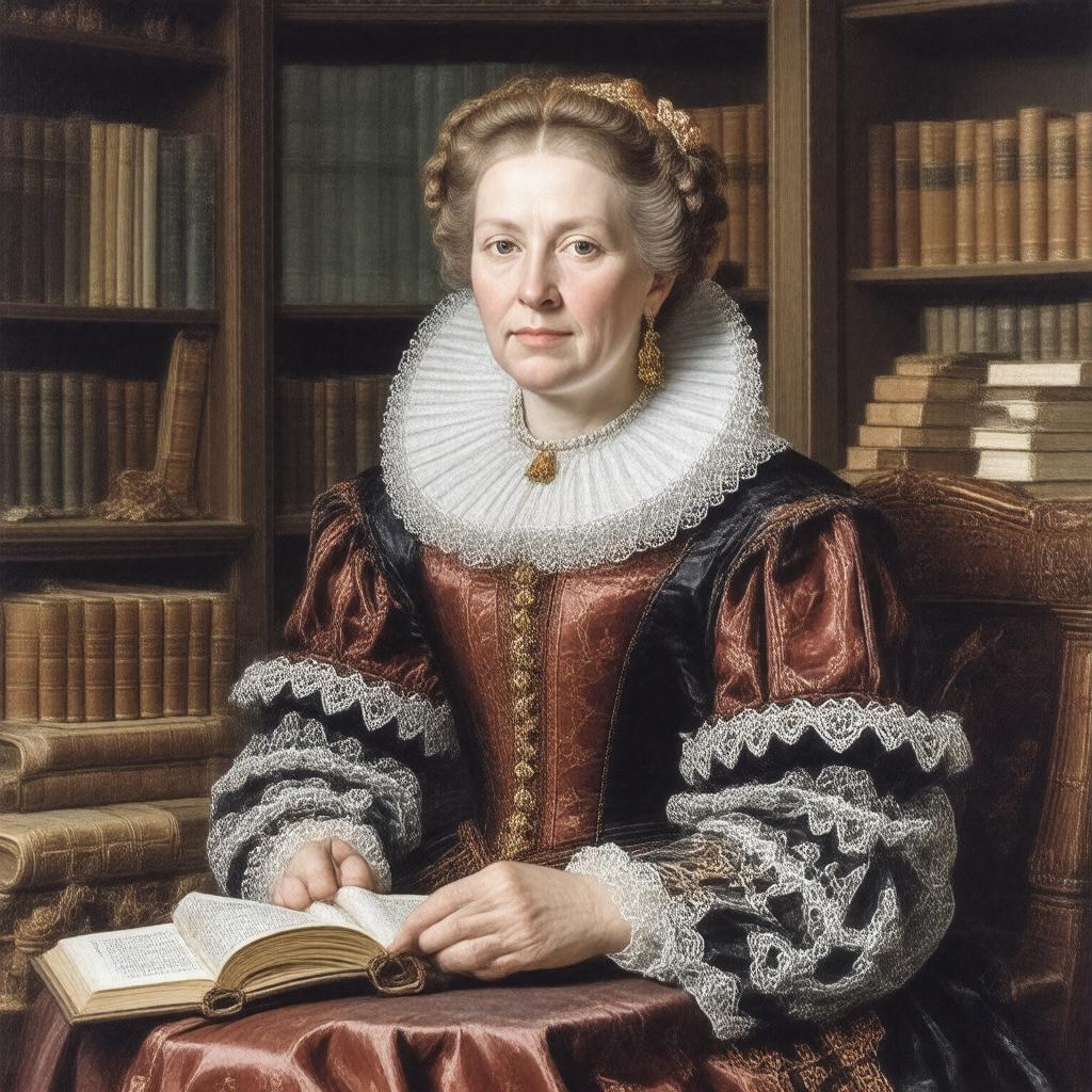 Click to view larger image AI-created image of Anne Bacon