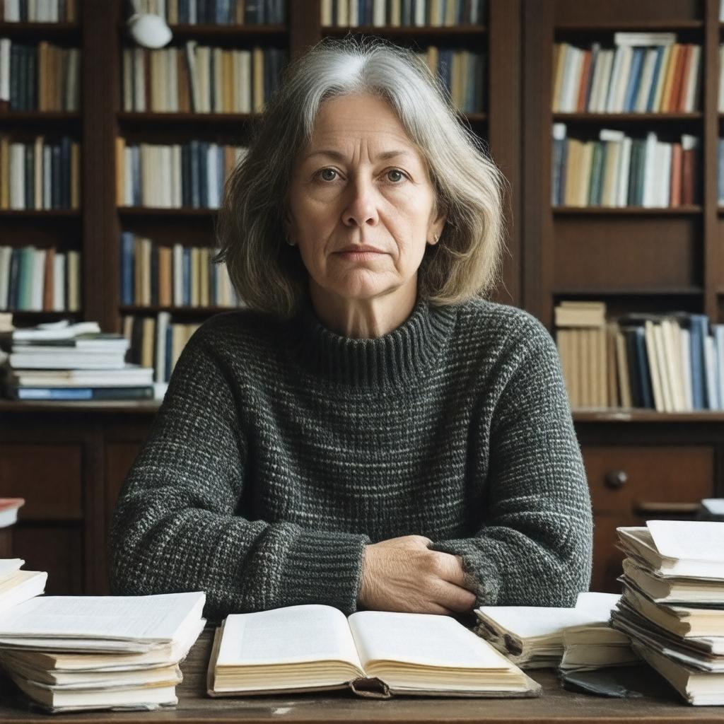 AI-created image of Anne Carson