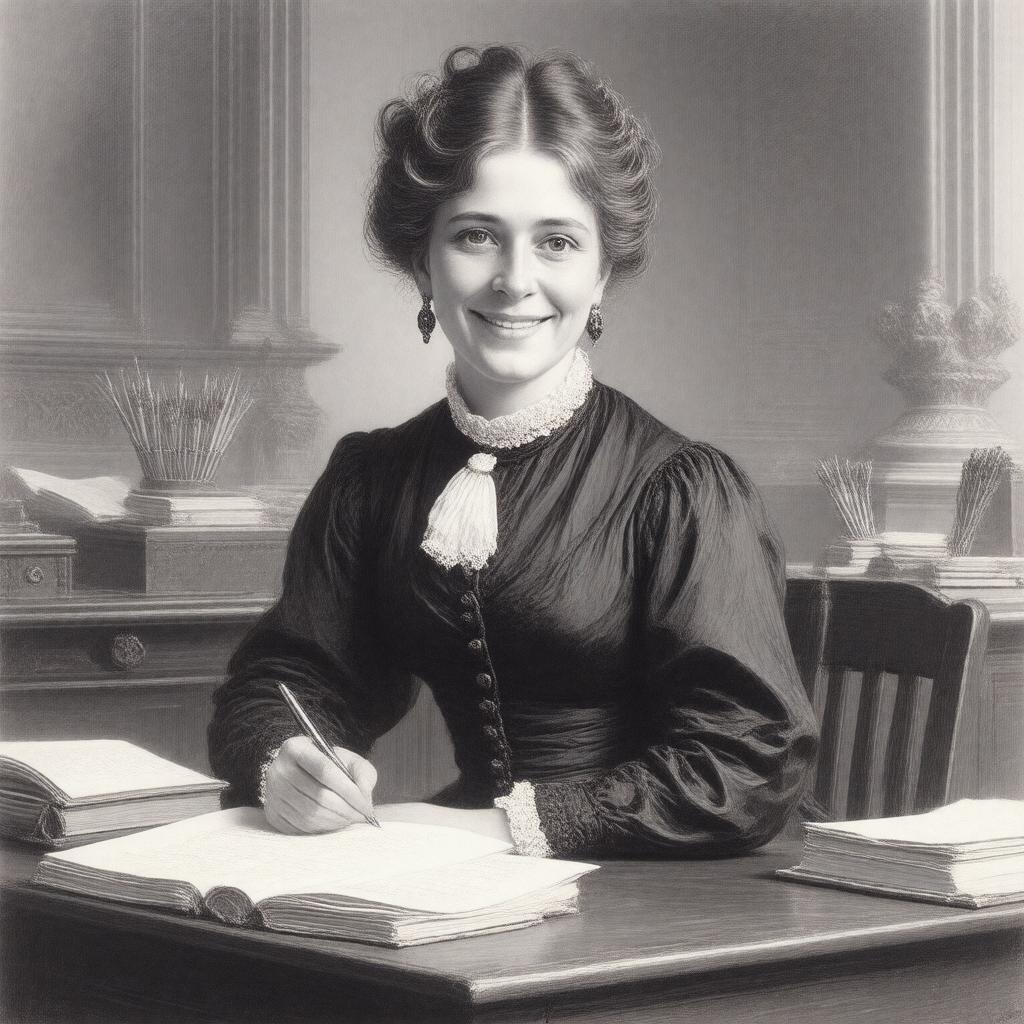 Click to view larger image AI-created image of Anne Isabella Thackeray Ritchie