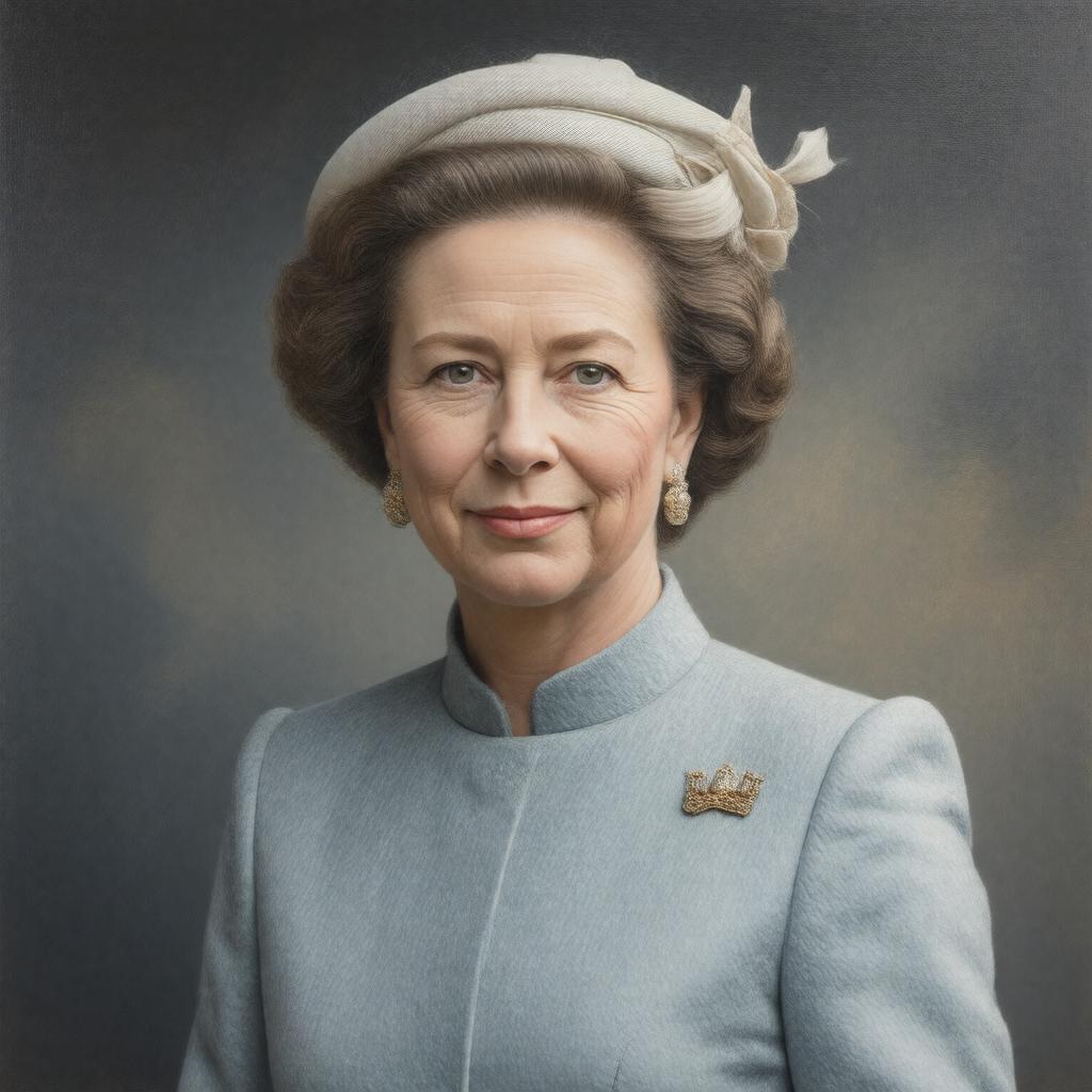 AI-created image of Anne, Princess Royal