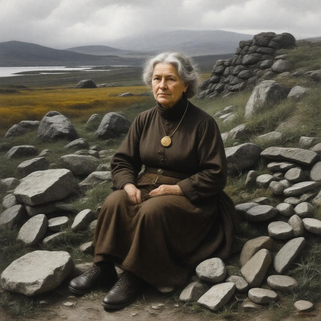 AI-created image of Anne Stine Ingstad