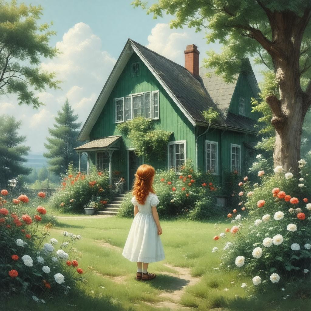 AI-created image of Anne of Green Gables