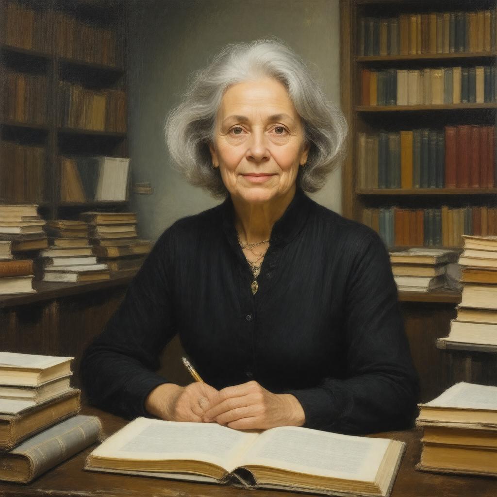 AI-created image of Annie Ernaux