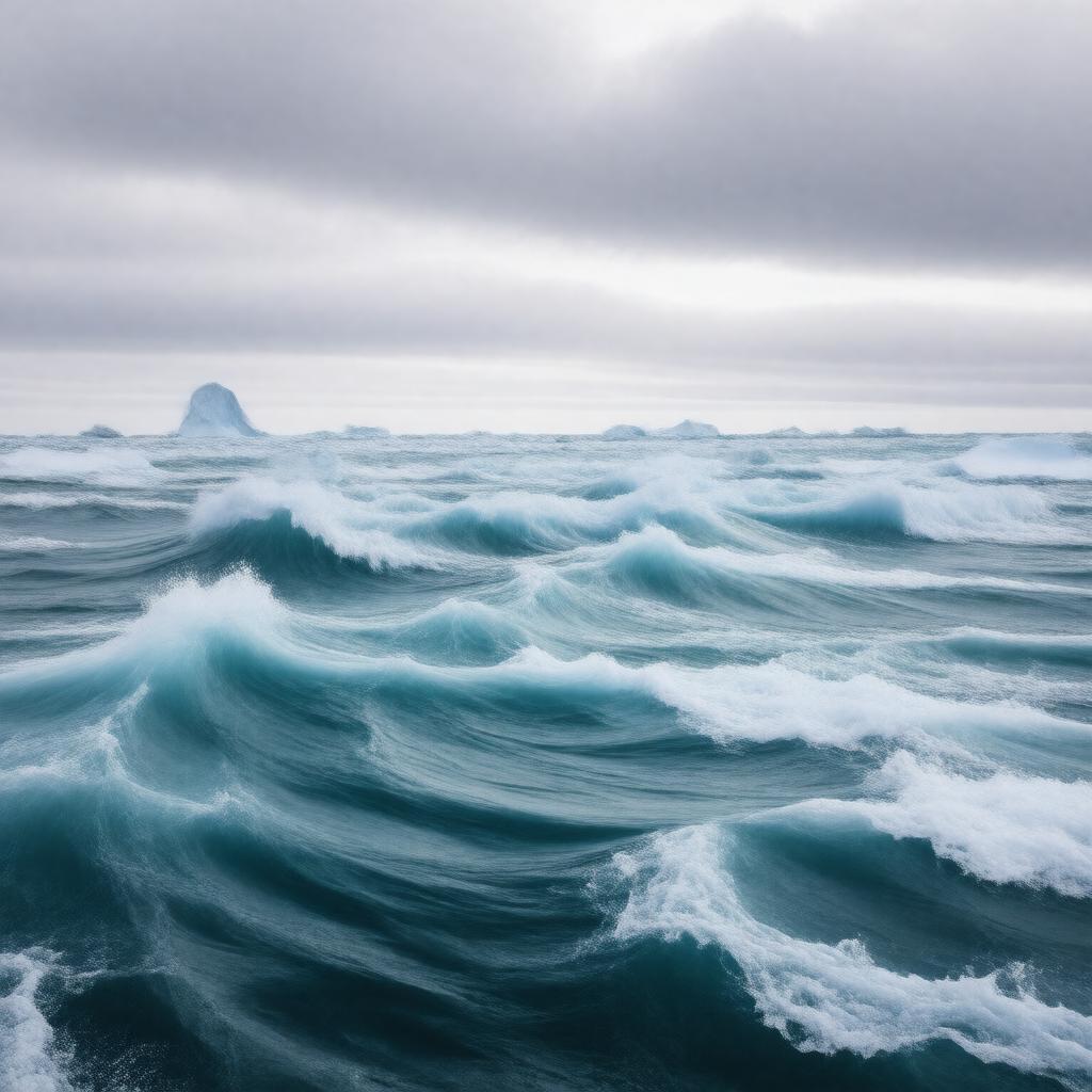 AI-created image of Antarctic Circumpolar Current