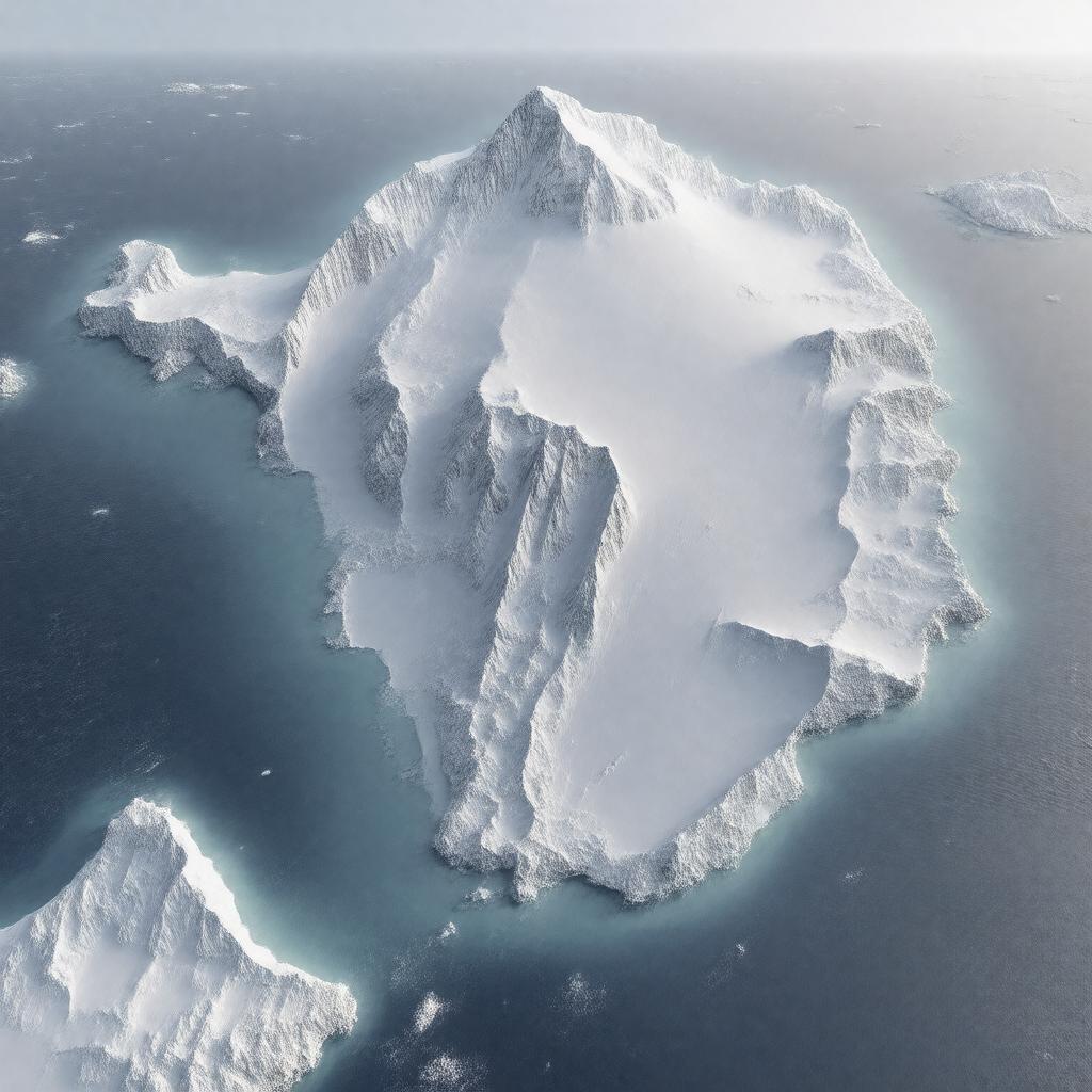 AI-created image of Antarctic Peninsula