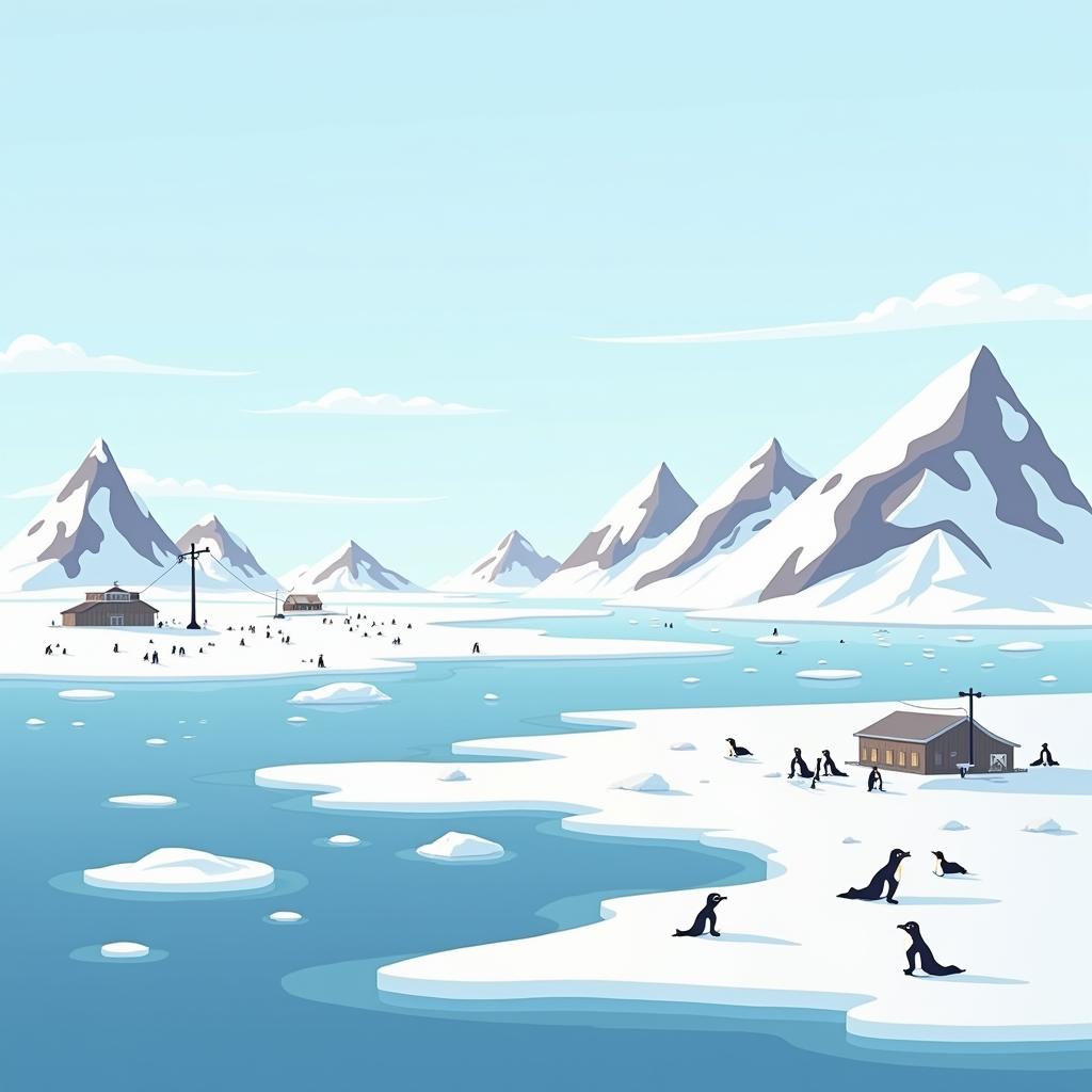 AI-created image of Antarctica