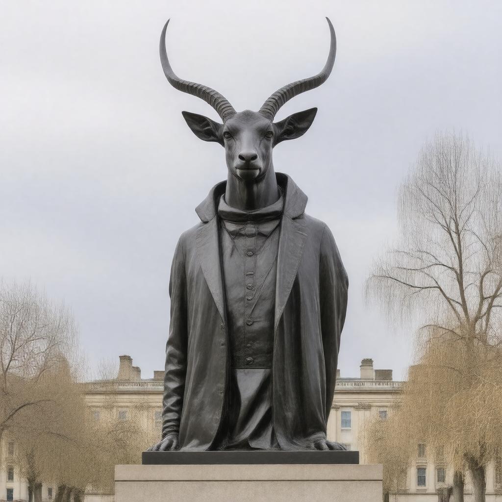 AI-created image of Antelope (Fourth Plinth, Trafalgar Square)