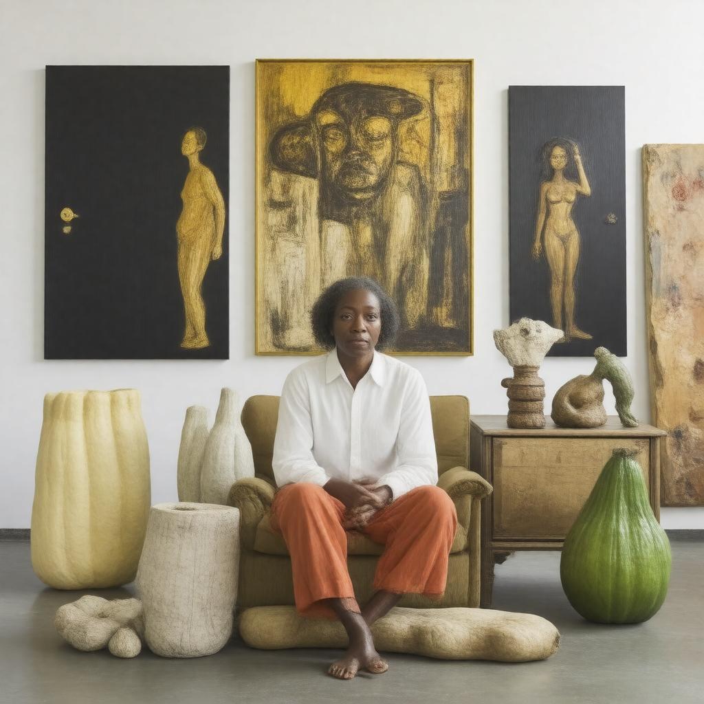 Click to view larger image AI-created image of Anthea Hamilton