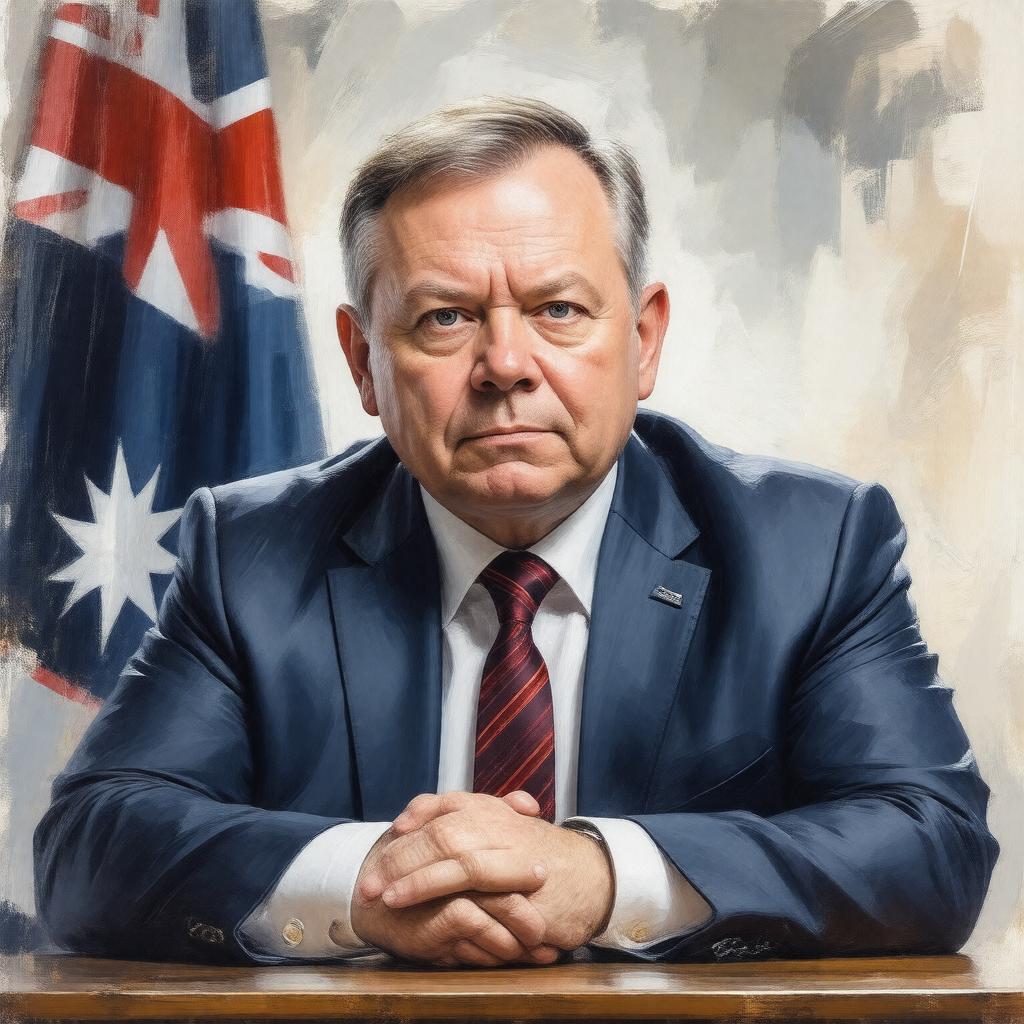AI-created image of Anthony Albanese