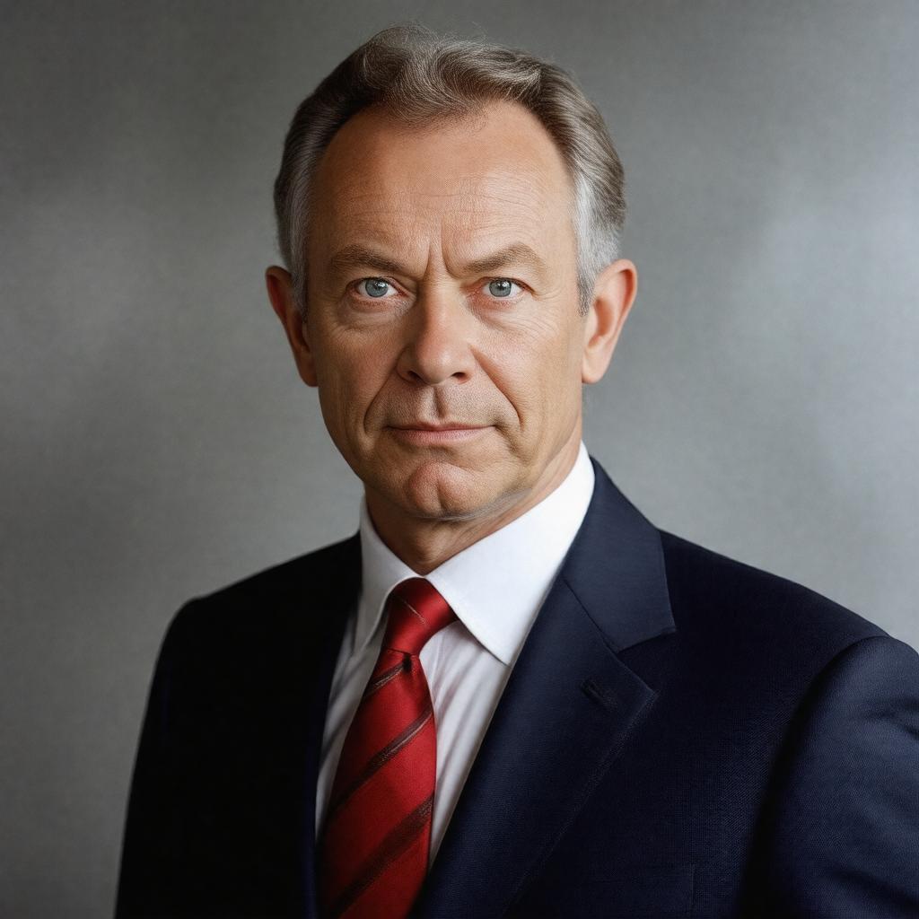 AI-created image of Anthony Charles Lynton Blair