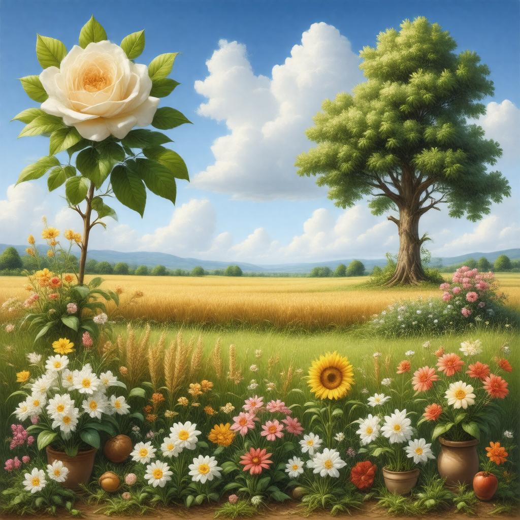 Click to view larger image AI-created image of Anthophyta