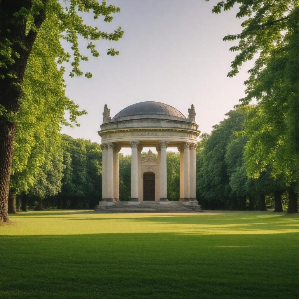 AI-created image of Antikentempel, Sanssouci Park, Potsdam