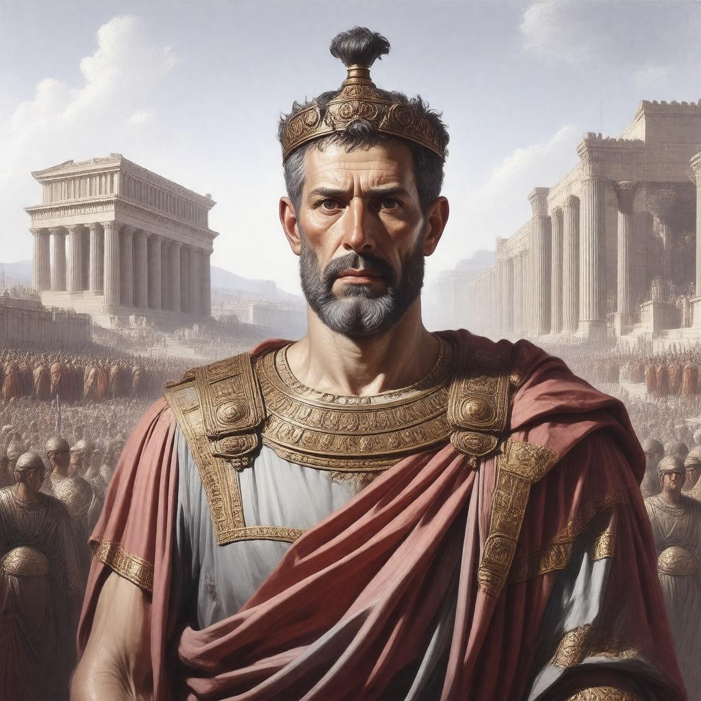 AI-created image of Antiochus IV Epiphanes