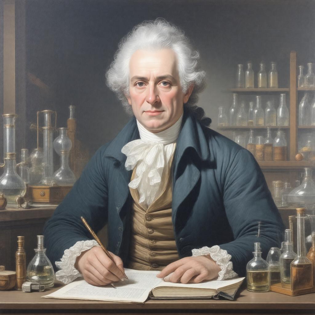 AI-created image of Antoine Lavoisier