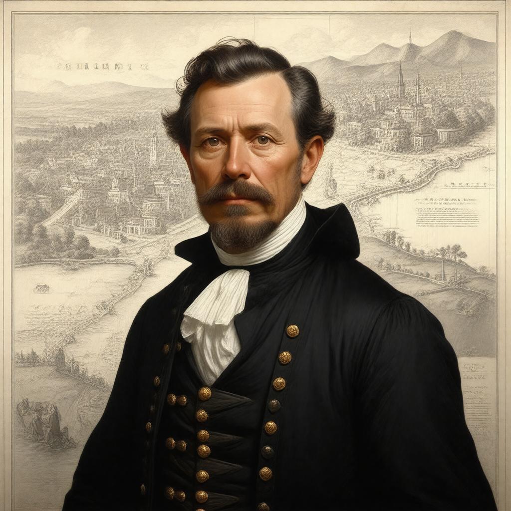 Click to view larger image AI-created image of Antoine Soulard