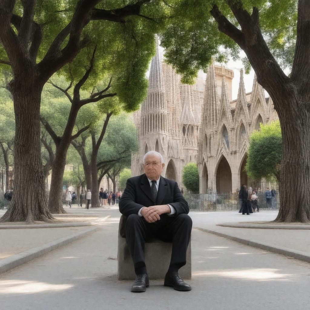 AI-created image of Antoni Gaudí
