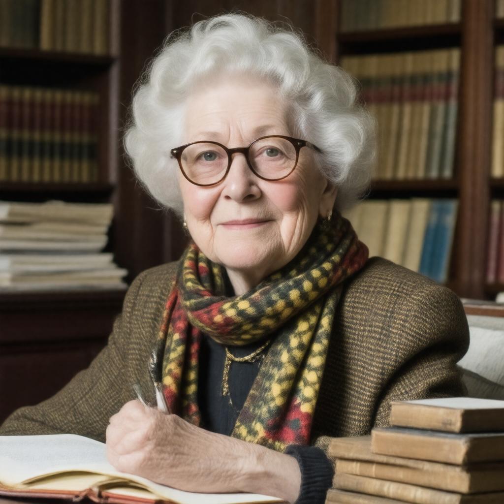 AI-created image of Antonia Fraser