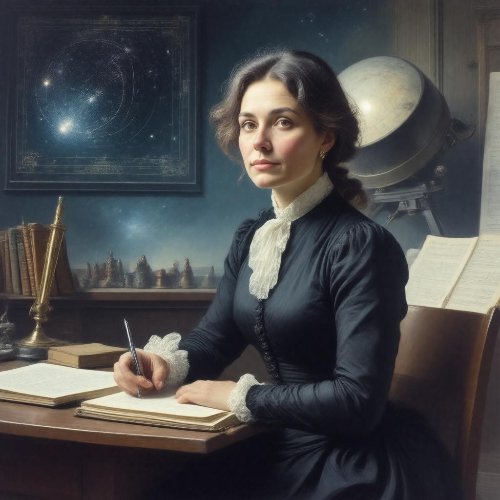 AI-created image of Antonia Maury