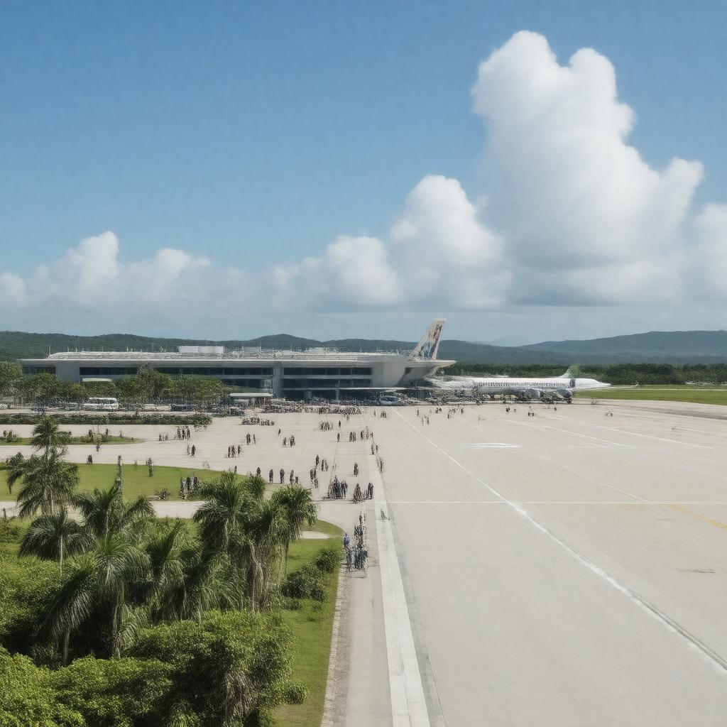 AI-created image of Antonio B. Won Pat International Airport